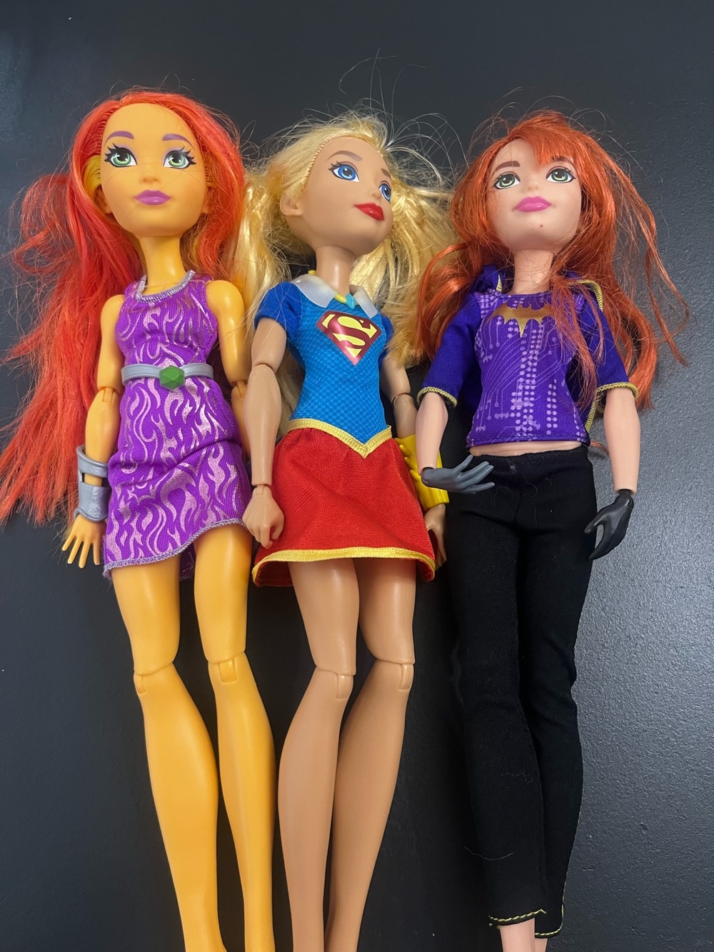 DC Super heroes dolls set of three